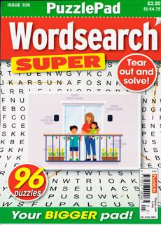 Puzzlelife Wordsearch Super Magazine Issue NO 105