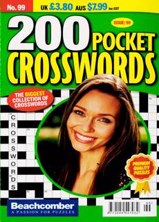 200 Pocket Crosswords Magazine Issue NO 99