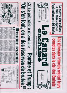 Le Canard Enchaine Magazine Issue NO5499