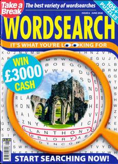 Take A Break Wordsearch Magazine Issue NO 6