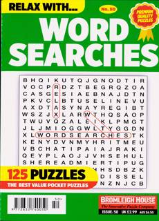 Relax With Wordsearches Magazine Issue NO 50