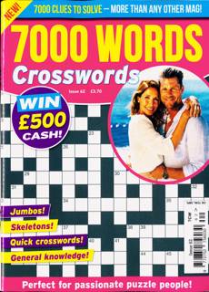 7000 Word Crosswords Magazine Issue NO 62