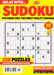 Relax with Sudoku Magazine Issue NO 50