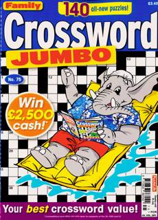Family Crossword Jumbo Magazine Issue NO 75