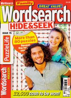 Family Wordsearch Hide Seek Magazine Issue NO 75