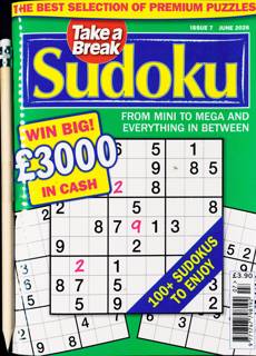 Take A Break Sudoku Magazine Issue NO 7