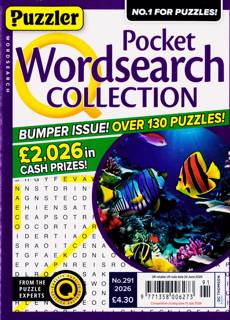Puzzler Q Pock Wordsearch Magazine Issue NO 291