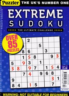 Extreme Sudoku Magazine Issue NO 112