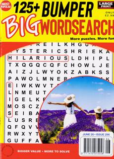 Bumper Big Wordsearch Magazine Issue NO 296