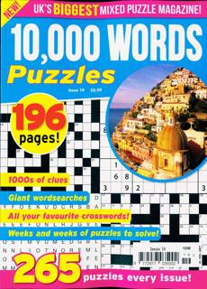 10000 Word Puzzles Magazine Issue NO 19