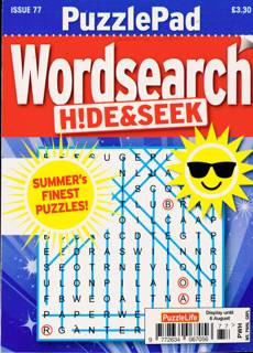 Puzzlelife Ppad Wordsearch H&S Magazine Issue NO 77