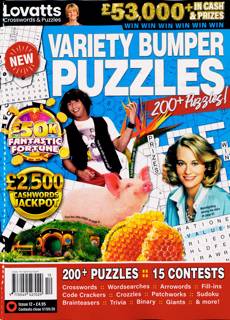 Lovatts Variety Bump Puzzles Magazine Issue NO 12