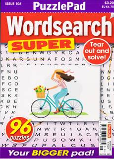 Puzzlelife Wordsearch Super Magazine Issue NO 106