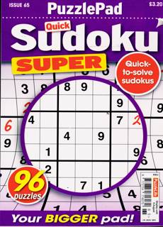Puzzlelife Sudoku Super Magazine Issue NO 65