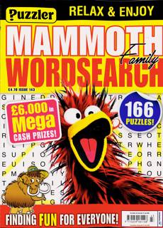 Puzz Mammoth Fam Wordsearch Magazine Issue NO 143