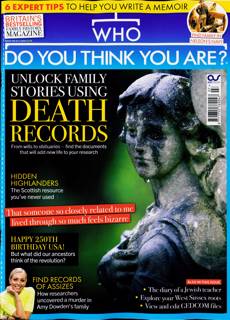 Who Do You Think You Are Magazine Issue JUL 26