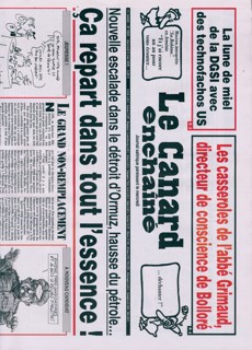 Le Canard Enchaine Magazine Issue NO5504