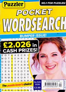 Puzzler Pocket Wordsearch Magazine Issue NO 520