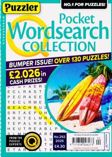 Puzzler Q Pock Wordsearch Magazine Issue NO 292