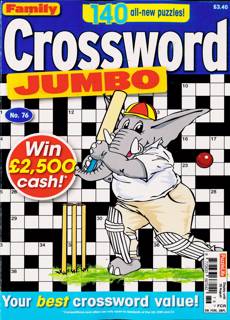 Family Crossword Jumbo Magazine Issue NO 76