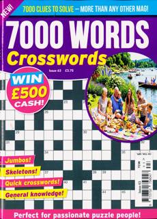 7000 Word Crosswords Magazine Issue NO 63
