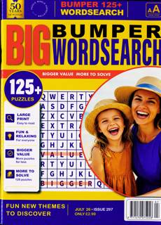 Bumper Big Wordsearch Magazine Issue NO 297