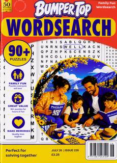 Bumper Top Wordsearch Magazine Issue NO 226