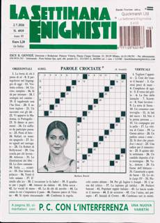 La Settimana Enigmistica Magazine Issue NO 4919