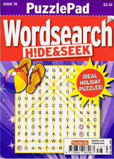 Puzzlelife Ppad Wordsearch H&S Magazine Issue NO 78