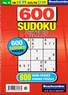 600 Sudoku Puzzles Magazine Issue NO 81