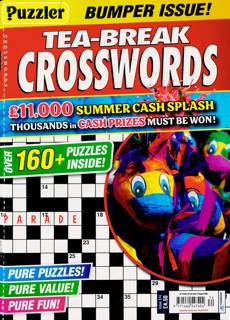 Puzzler Tea Break Crosswords Magazine Issue NO 374