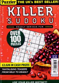 Puzzler Killer Sudoku Magazine Issue NO 253
