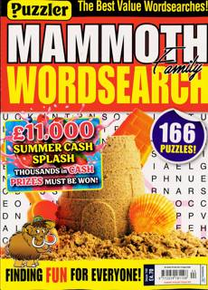 Puzz Mammoth Fam Wordsearch Magazine Issue NO 144