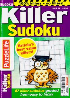 Puzzlelife Killer Sudoku Magazine Issue NO 54