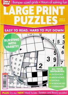 Tab Big Bett Large Print Puzz Magazine Issue NO 8