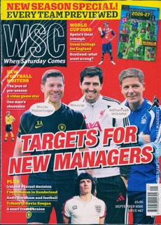 When Saturday Comes Magazine Issue SEP 26