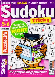 Puzzlelife Sudoku Lev 5 and 6 Magazine Issue NO 120