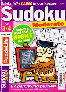 Puzzlelife Sudoku L 3 4 Magazine Issue NO 121