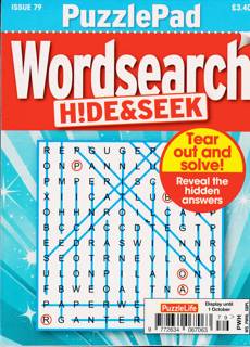 Puzzlelife Ppad Wordsearch H&S Magazine Issue NO 79