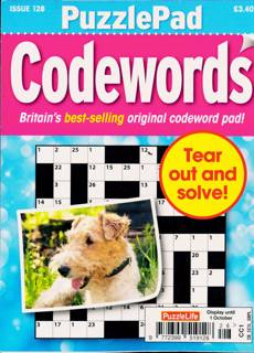 Puzzlelife Ppad Codewords Magazine Issue NO 128