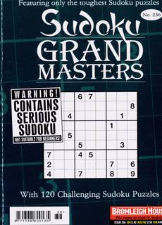 Sudoku Grandmaster Magazine Issue NO 236