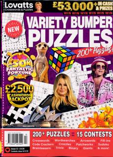 Lovatts Variety Bump Puzzles Magazine Issue NO 13