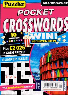 Puzzler Pocket Crosswords Magazine Issue NO 522
