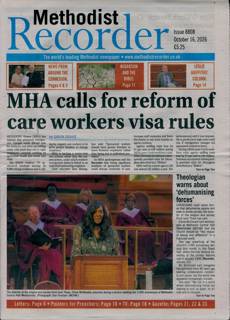 Methodist Recorder Magazine Issue 16/10/2026