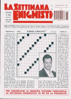La Settimana Enigmistica Magazine Issue NO 4926