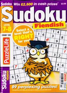 Puzzlelife Sudoku L7&8 Magazine Issue NO 122