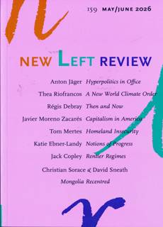 New Left Review Magazine Issue NO159