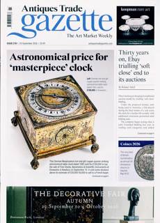 Antique Trades Gazette Magazine Issue 26/09/2026