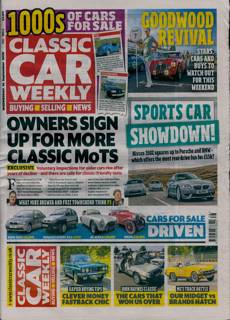 Classic Car Weekly Magazine Issue 16/09/2026