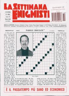 La Settimana Enigmistica Magazine Issue NO 4932